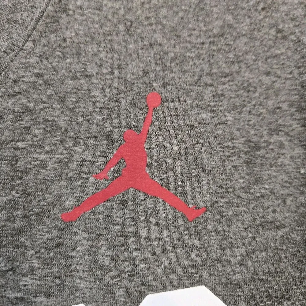 Mens Nike Jordan Oklahoma Sooners Dri-FIT Gray Performance T Shirt Medium OU